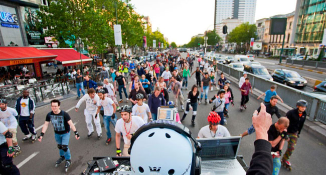 Roller Bike Parade